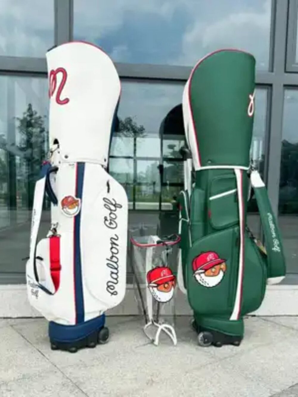 New Malbon Golf Bag Waterproof Lightweight Wheeled Club Bag